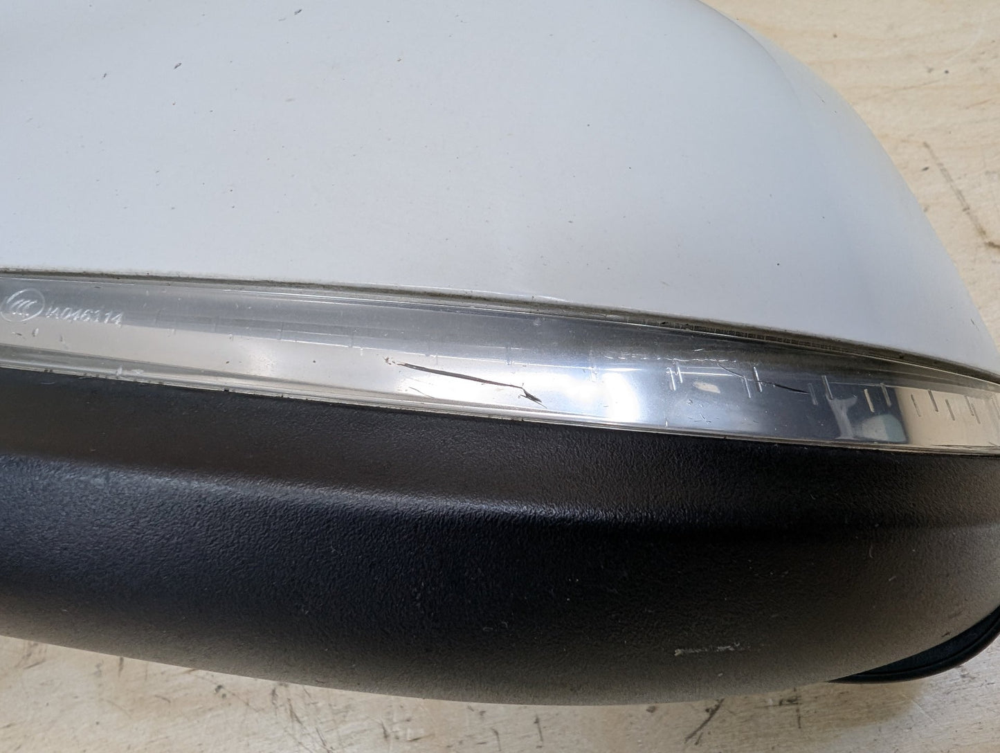 12-18 OEM BMW F30 328 330 335 340 Left Driver Auto Dip Heated Side Mirror White 300