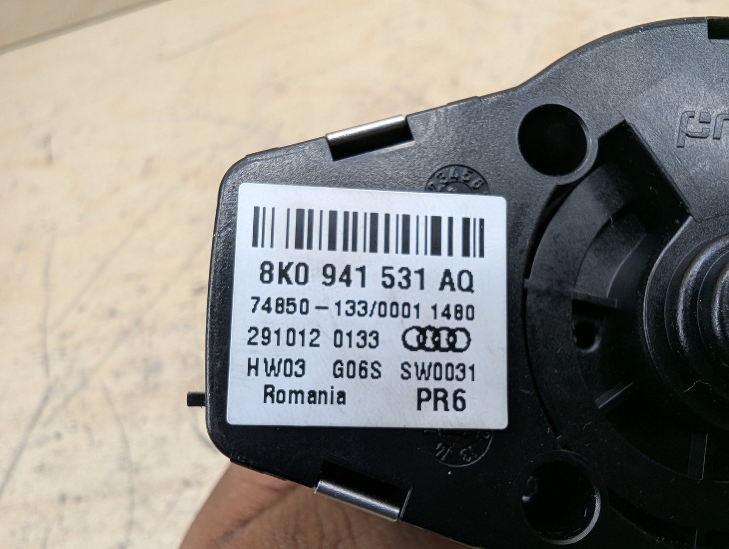 2011-2017 Audi RS5 8T Headlamp Switch 8K0941531AQ