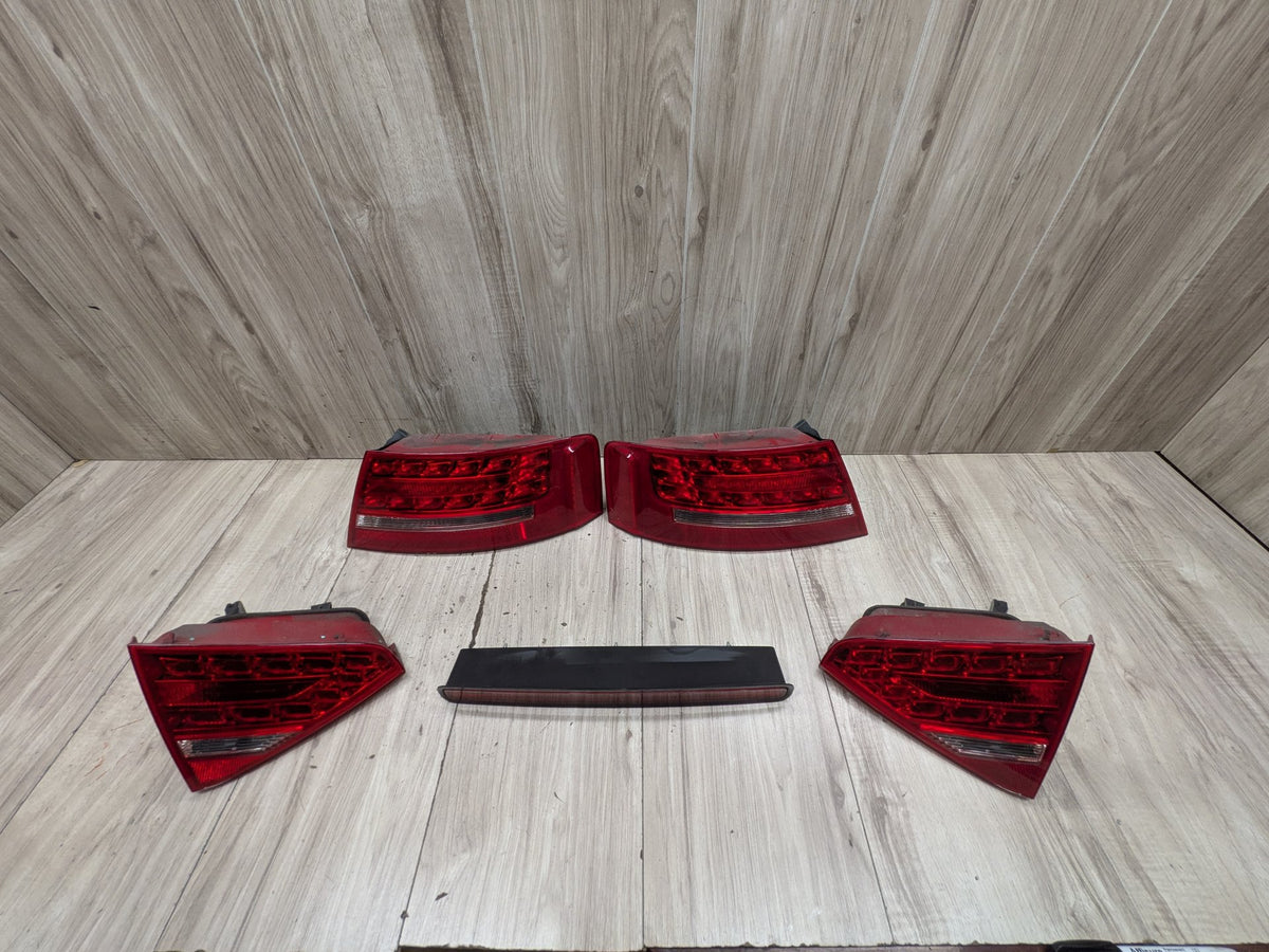 08-12 OEM Audi A5 S5 Rear Left Right Center Outer Inner Tail Lights SET 8T0945093B