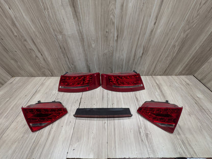 08-12 OEM Audi A5 S5 Rear Left Right Center Outer Inner Tail Lights SET 8T0945093B