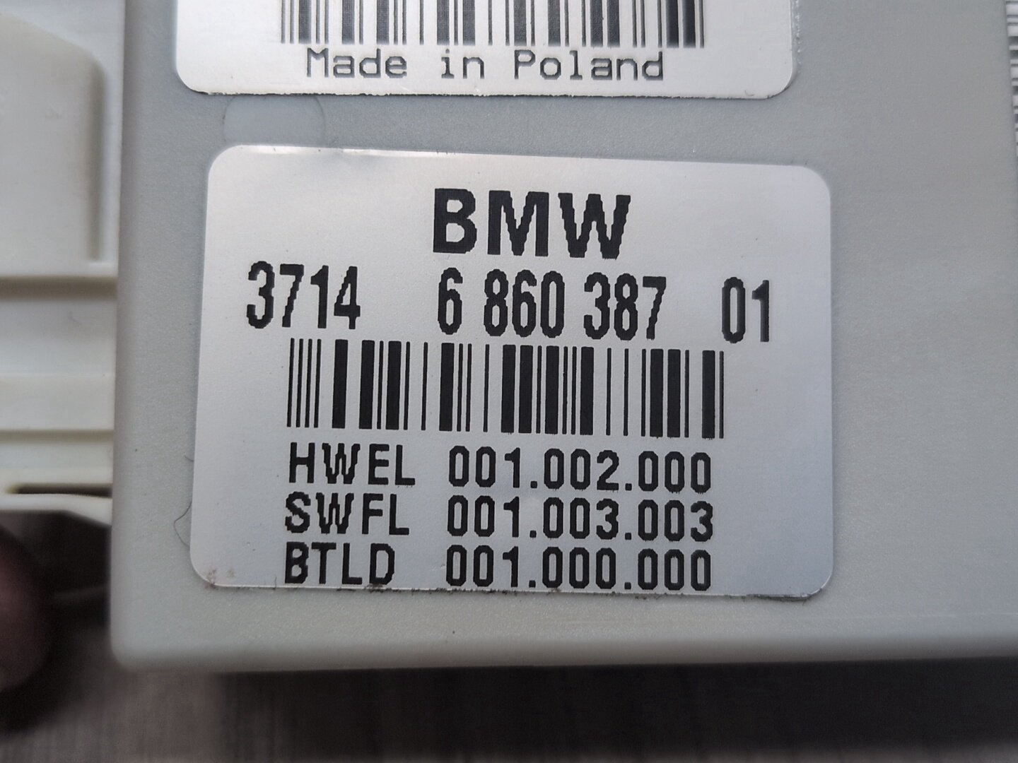 14-19 OEM BMW F15 F16 F85 F86 X5 X6 Air Suspension Control Module Unit