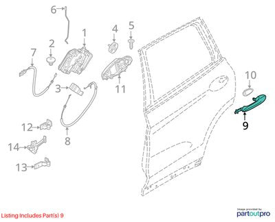 *20-24 OEM BMW F44 228 M235 Front Rear Right Passenger Door Handle COMFORT White