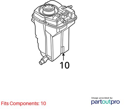 OEM BMW G80 G82 G83 G87 M2 M3 M4 Engine S58 Coolant Overflow Expansion Tank