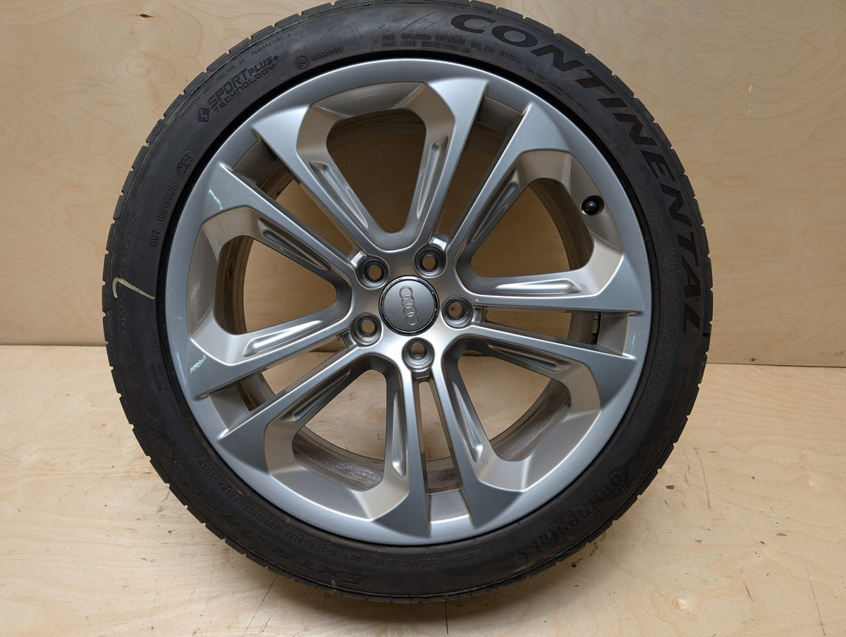 15-18 OEM Audi Q3 Wheel Rim 19x8.5 ET36 Alloy Double Spoke 8U0601025AD