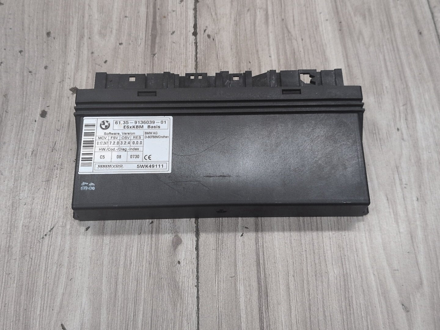 2004-2010 BMW M6 E64 BCM Body Control Module 9136039 OEM