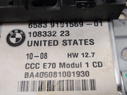 07-10 OEM BMW E70 E71 X5 X6 CCC NAV GPS Navigation Radio Head Unit CD