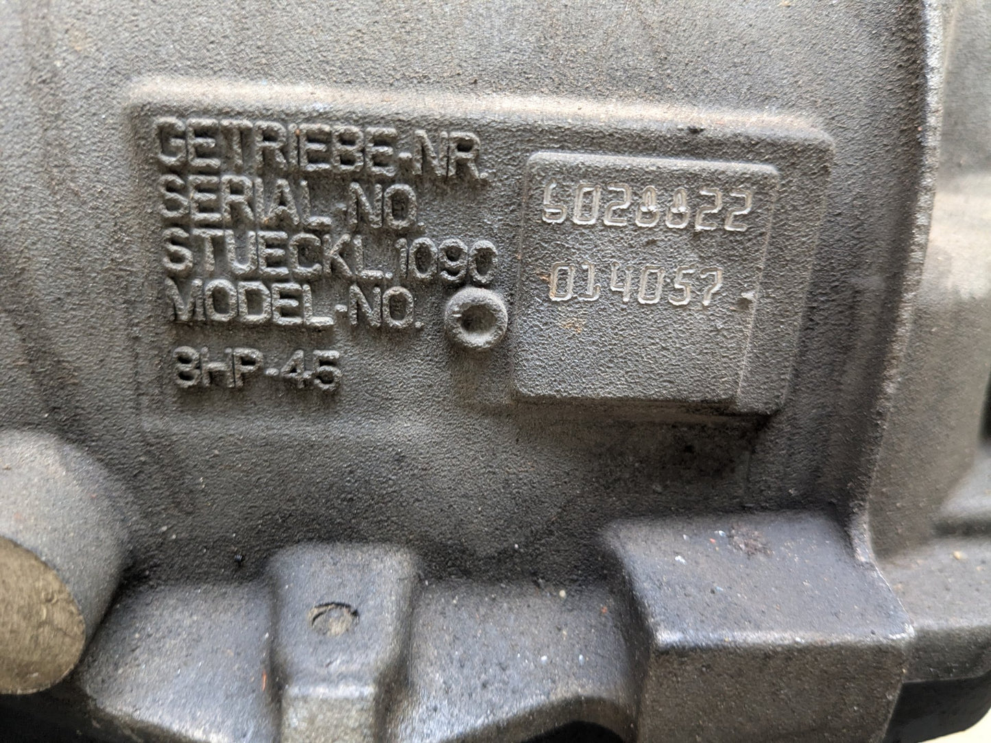 12-18 BMW F10 F30 F32 F36 F25 RWD N20 Automatic Transmission Gearbox 8HP45