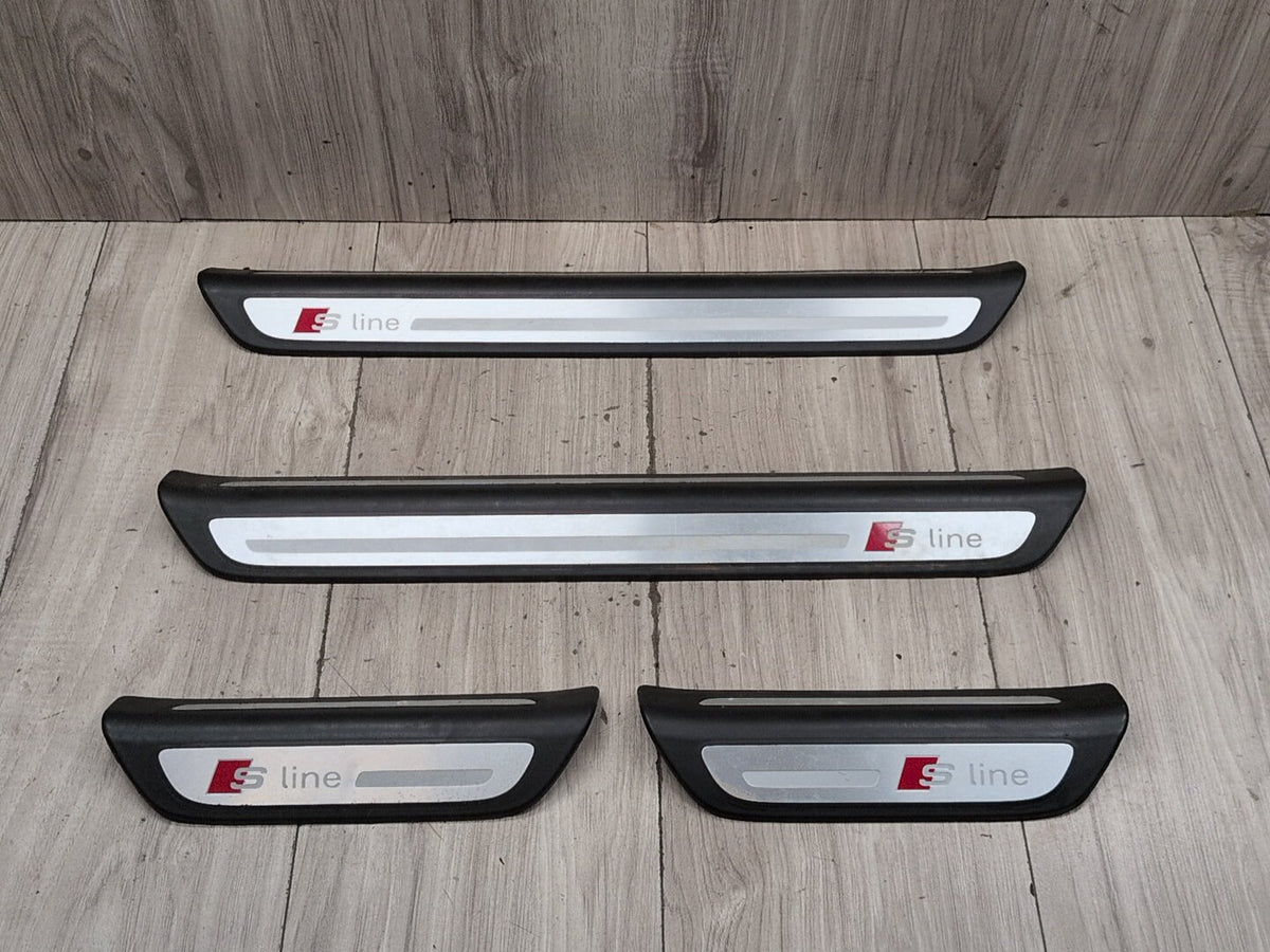2015-2018 Audi Q3 8U Front Rear Left Right Scuff Plate Door Sill SET 8U0853376A