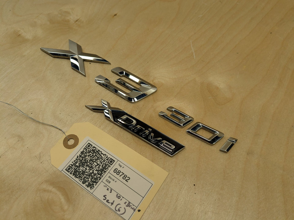 18-24 OEM BMW G01 X3 S Drive Rear Trunk Liftgate Badge Emblem Logo Letters