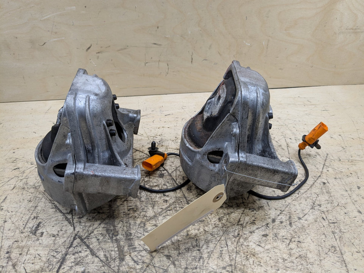 2012-2018 Audi C7 A6 Left Right Engine Bracket Support Mount SET 4G0199381NS