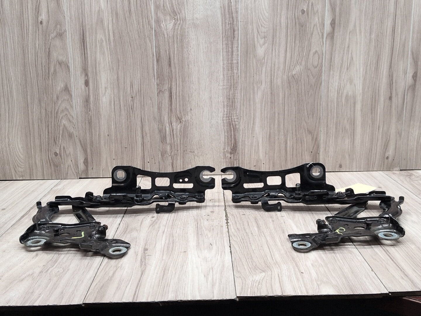 19-24 OEM BMW G20 Front Left Right Bonnet Hood Hinges Black Pair SET