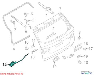 OEM BMW F90 F97 G01 G12 G22 G30 X3 M5 Trunk Lid Actuator Latch Lock System SET
