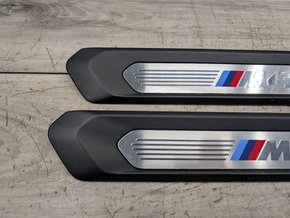 2018 - 2024 BMW X3 G01 Front Left Right Scuff Plate Door Sill SET 8089579 B58B30M0