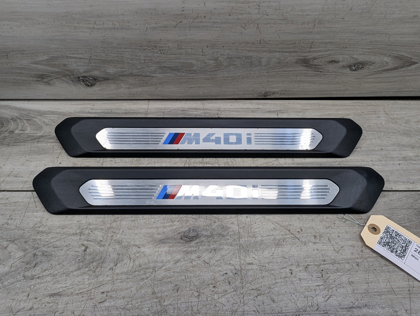 18-21 OEM BMW G01 G02 M40i X3 X4 Front Right Left Door Sills Cover Trim Pair