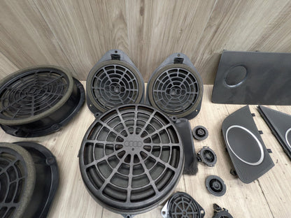 09-17 OEM AUDI A5 S5 BANG &amp; OLUFSEN Front Rear Door SUB Tweeter Speakers SET