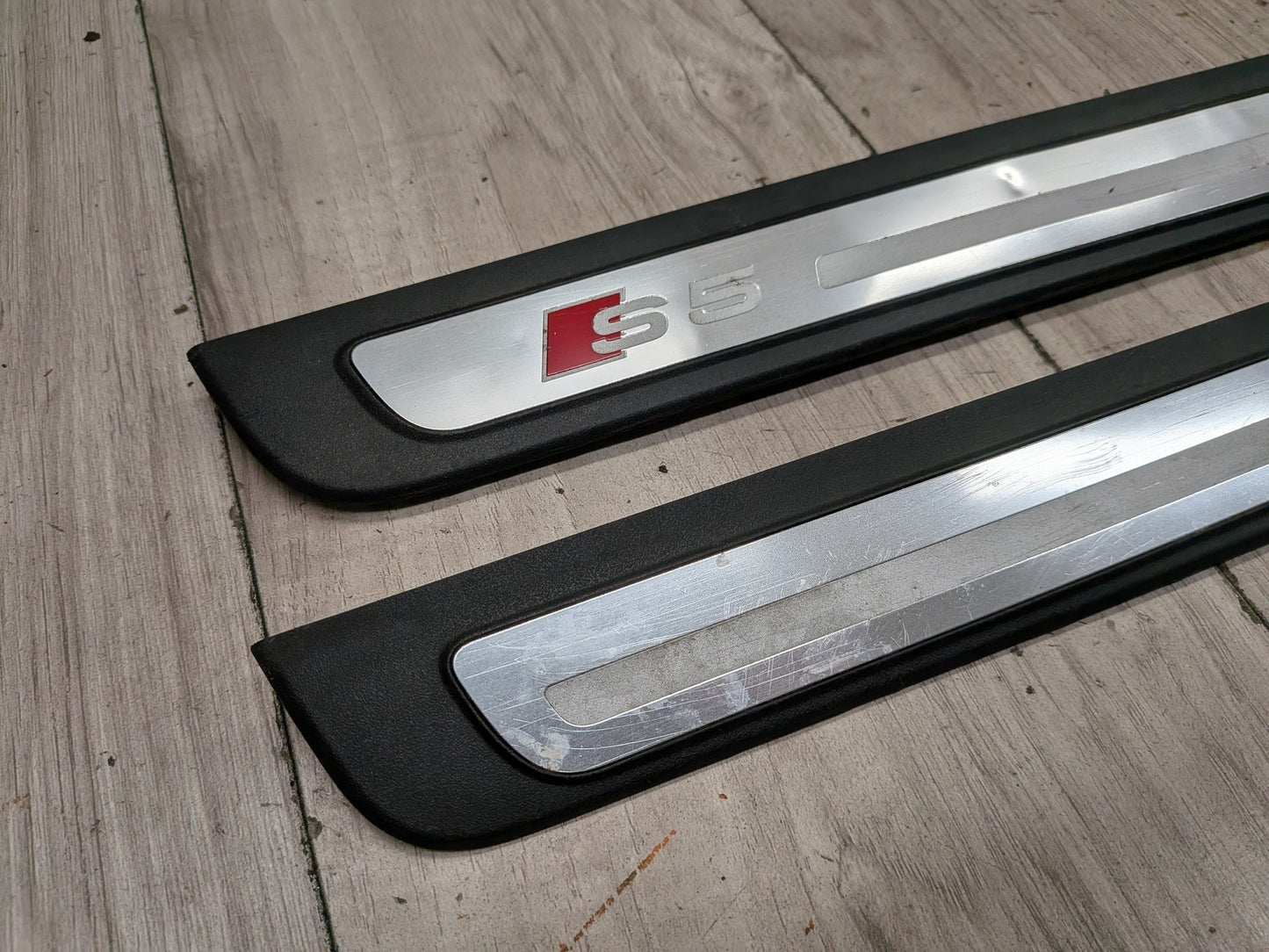 2008-2017 Audi S5 8T Front Left Right Scuff Plate Door Sill SET 8T0853373
