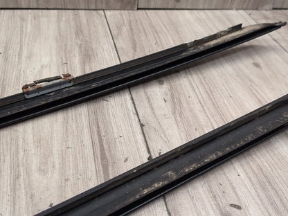 2008-2010 BMW 535i E60 Front Left Right Side Windshield Drip Trim Molding SET 7045448