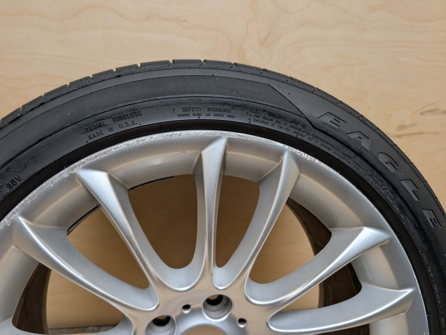 OEM BMW F01 F02 F07 740 750 760 FRONT Rim Wheel 19x8.5 ET25 M V-Spoke Style 302