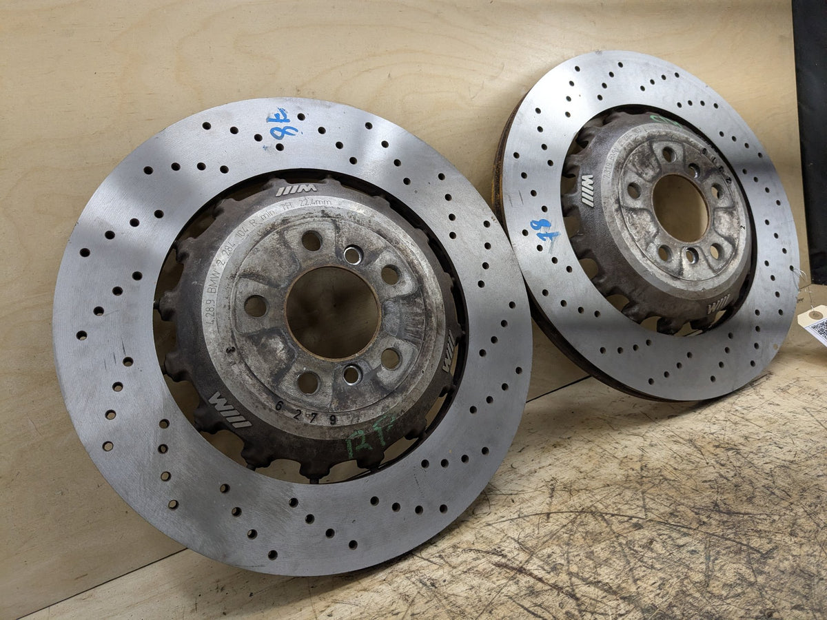12-19 BMW F06 F10 F12 F13 M5 M6 Rear Ventilated Brake Rotor Pair SET