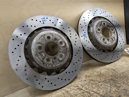 12-19 BMW F06 F10 F12 F13 M5 M6 Rear Ventilated Brake Rotor Pair SET