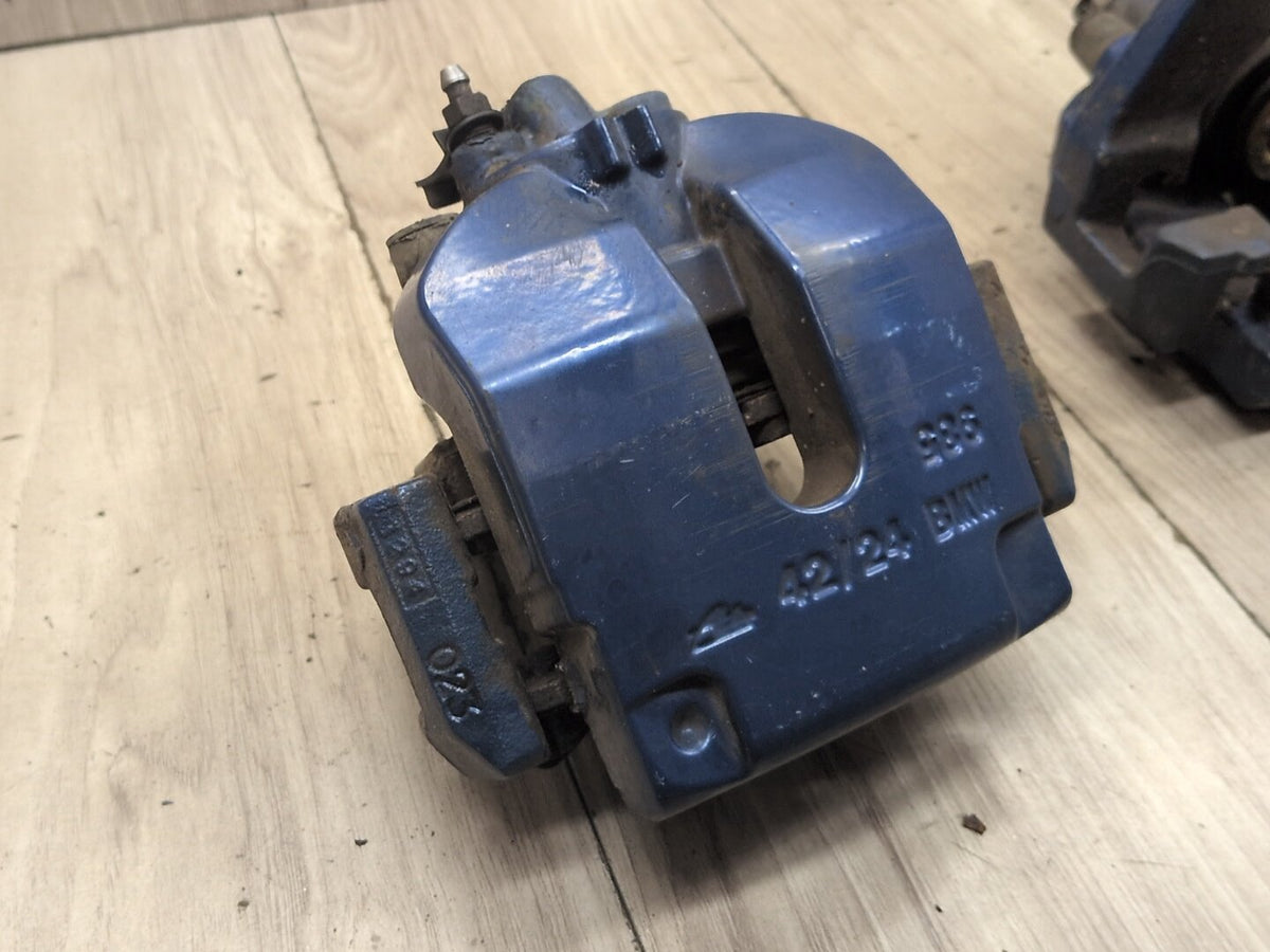 15-19 OEM BMW F85 X5M F86 X6M Rear Brake Calipers SET BREMBO Blue