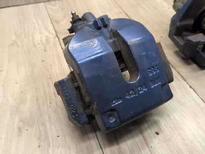 15-19 OEM BMW F85 X5M F86 X6M Rear Brake Calipers SET BREMBO Blue