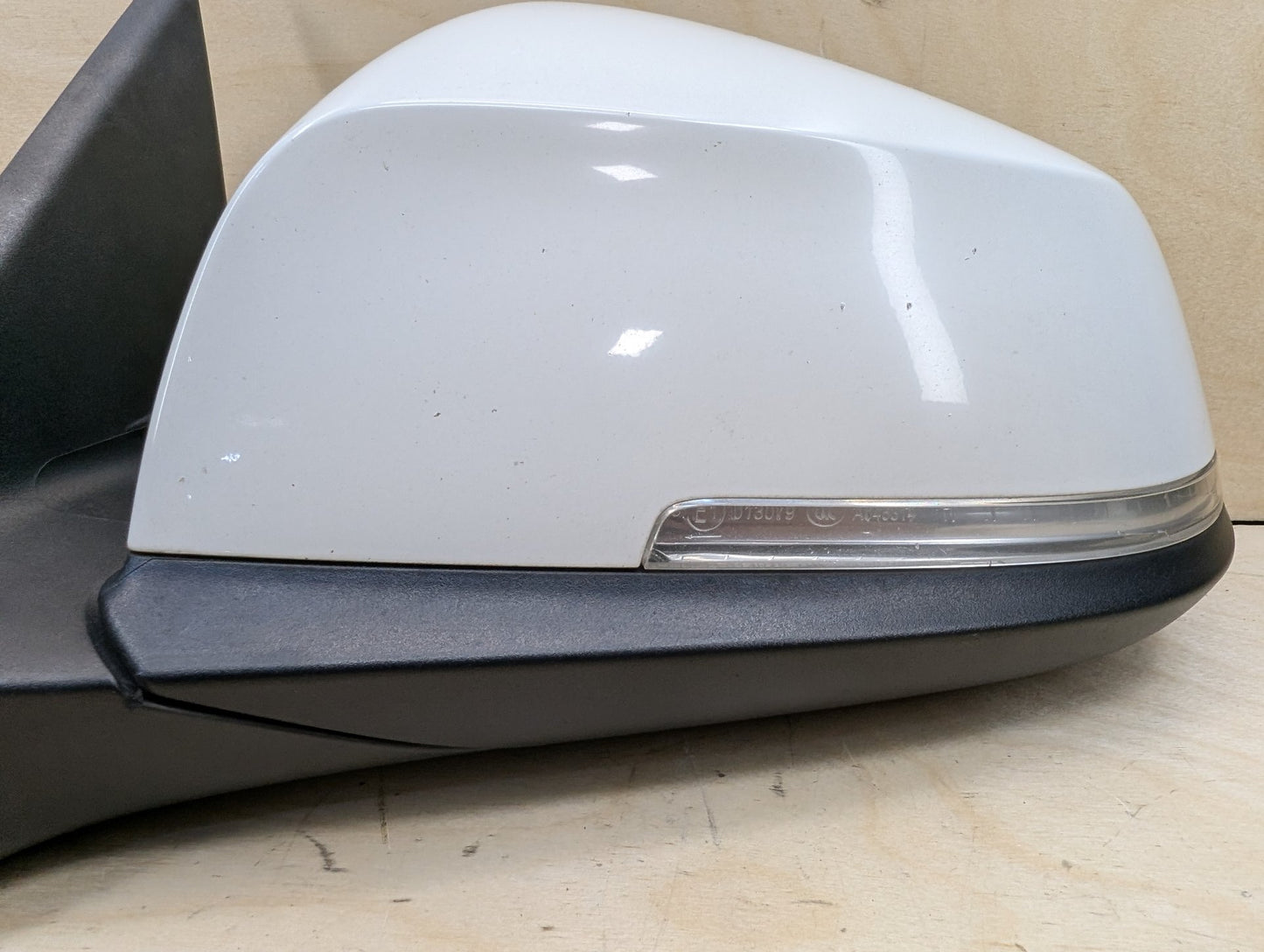 12-18 OEM BMW F30 328 330 335 340 Left Driver Auto Dip Heated Side Mirror White 300
