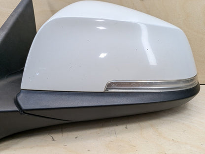 12-18 OEM BMW F30 328 330 335 340 Left Driver Auto Dip Heated Side Mirror White 300