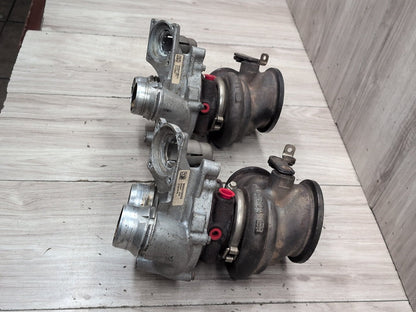 2016-2022 BMW G12 750i N63B44O2 Engine Motor Turbo Charger w/ Manifold SET 8600290