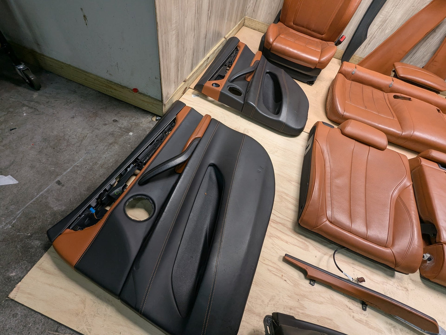 15-19 OEM BMW F16 F86 X6M BROWN Interior Seats Front Rear Door Panels COMPLETE