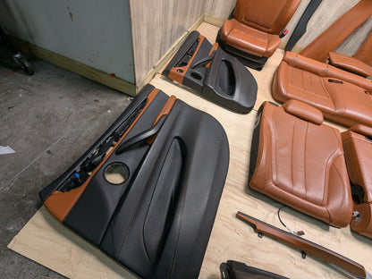 15-19 OEM BMW F16 F86 X6M BROWN Interior Seats Front Rear Door Panels COMPLETE