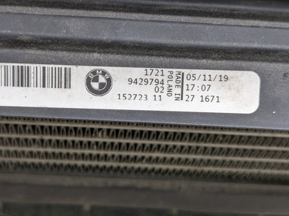 2019 - 2026 BMW 330i G20 Radiator Cooling Condenser Fan Shroud Assembly SET 8666817 B46B20O1