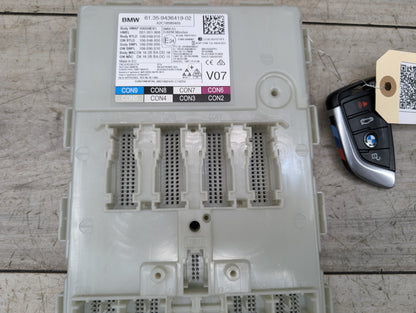 2018 - 2024 BMW X3 G01 Bdc Body Domain Fem Control Module w/ Key 9436419 B58B30O1