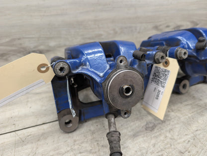 2018-2024 BMW X3 G01 Rear Left Right Brake Caliper SET 34216887409 18-24 OEM BMW G01 G02 X3 X4 30 M40 REAR Left Right Brake Calipers BREMBO Blue