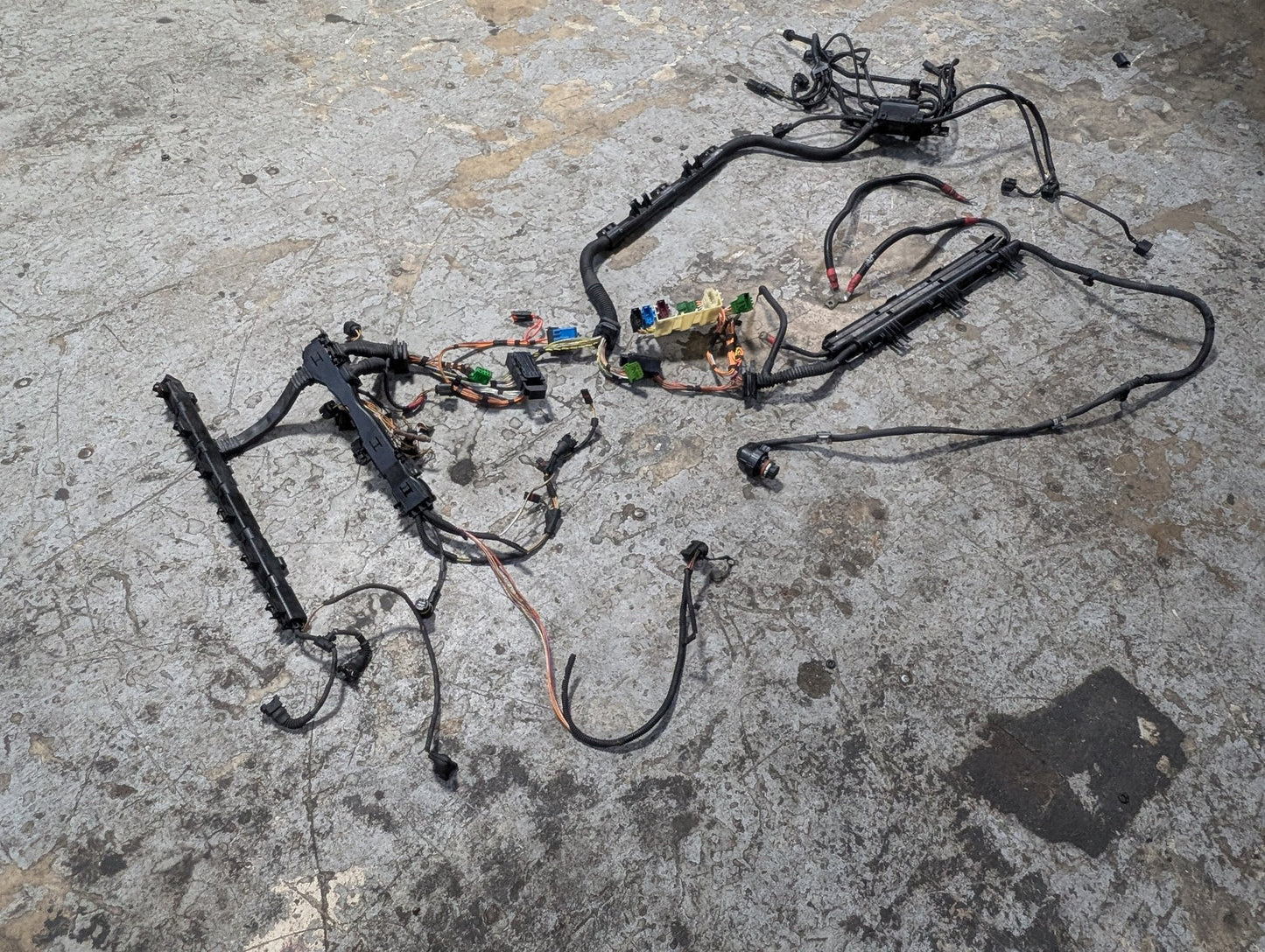 2007-2013 BMW E93 328i N52B30M1 Engine Motor Transmission Wiring Wire Harness SET 7555003