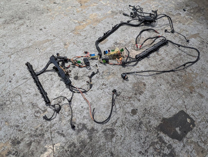 2007-2013 BMW E93 328i N52B30M1 Engine Motor Transmission Wiring Wire Harness SET 7555003