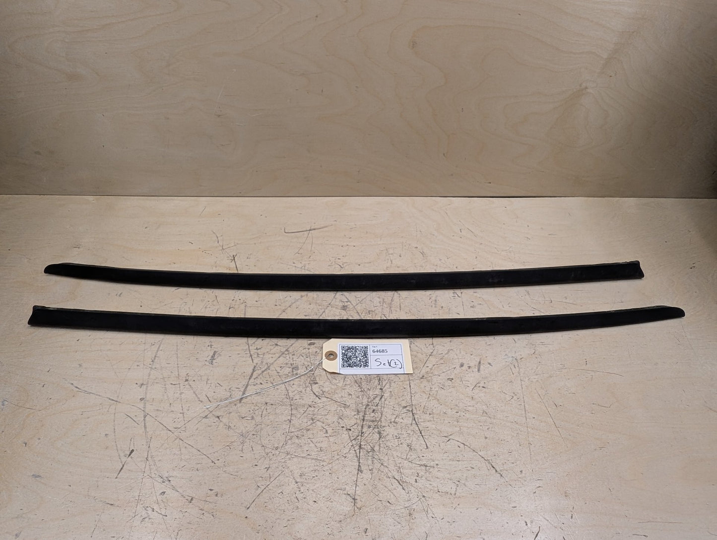 2011-2017 Audi RS5 8T Front Left Right Side Windshield Drip Trim Molding SET 8T0854327A OEM
