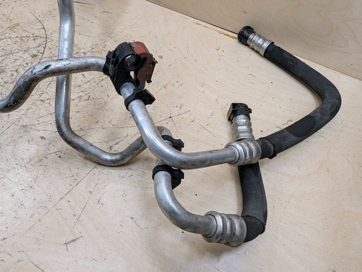 2010-2017 BMW F07 535i GT xDrive N55B30M0 Engine Oil Cooler Line Return Flow SET 7636941