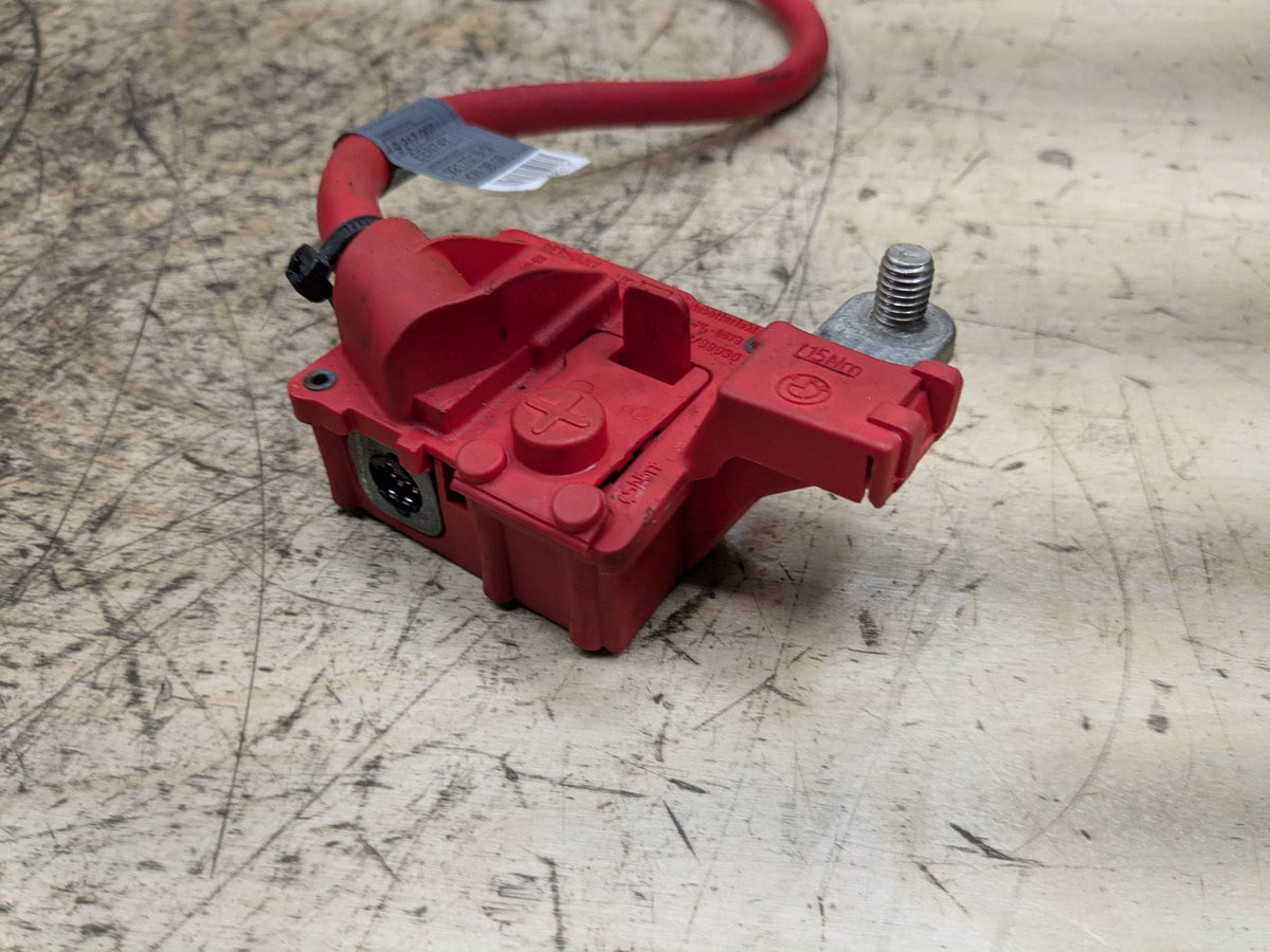 OEM BMW E82 E88 E90 E92 328 335 M3 Battery Plus Pole Terminal Positive Red Cable