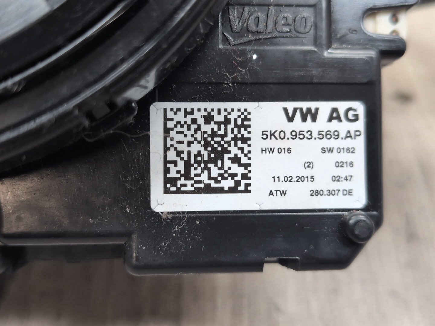 2015-2018 Audi Q3 8U Steering Wheel Sensor Clockspring 5K0953569AP