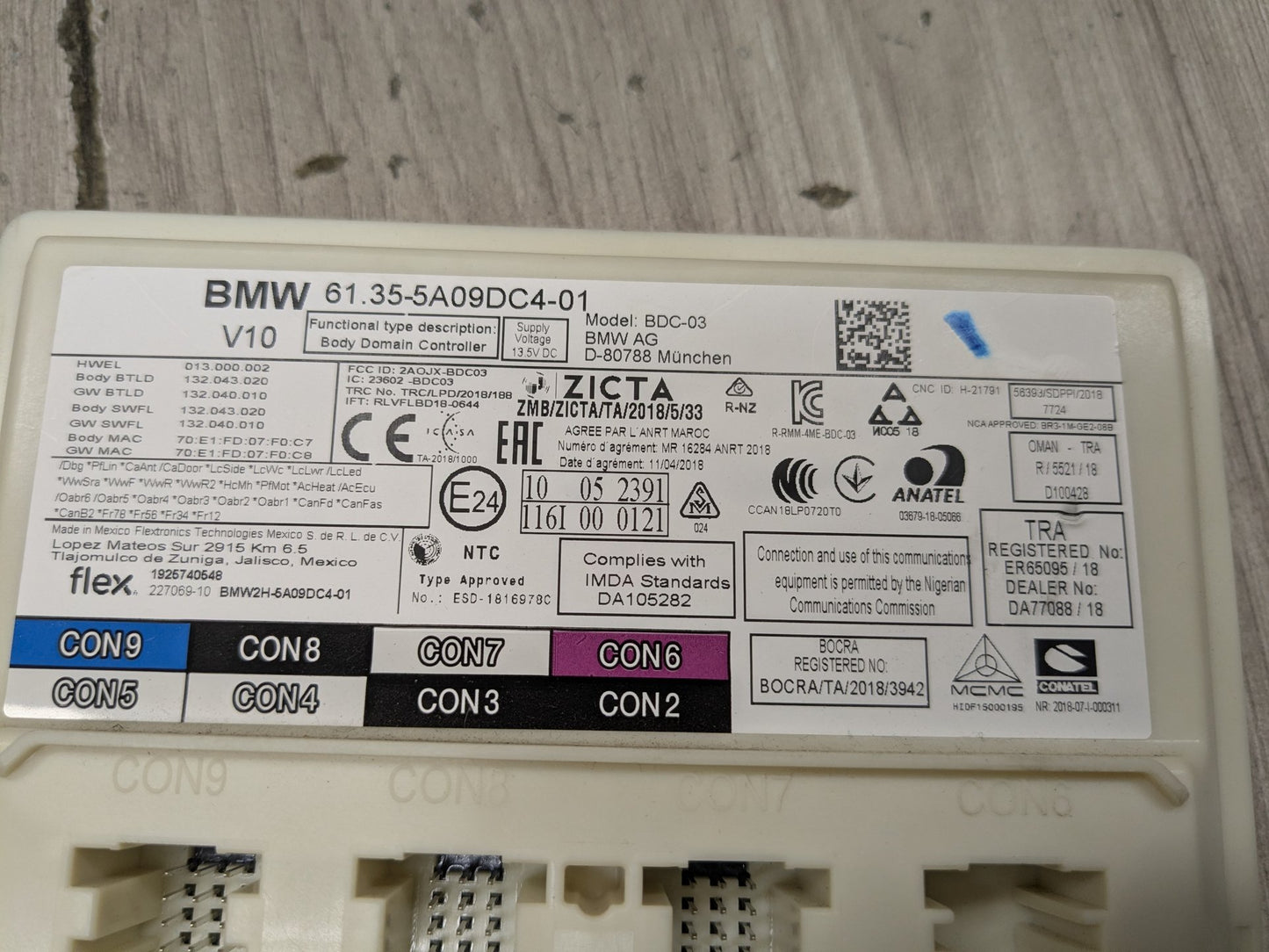 OEM BMW G01 G05 G12* G16 G20 G26 G80 M3 M4 X3 Body Domain Controller BDC Module
