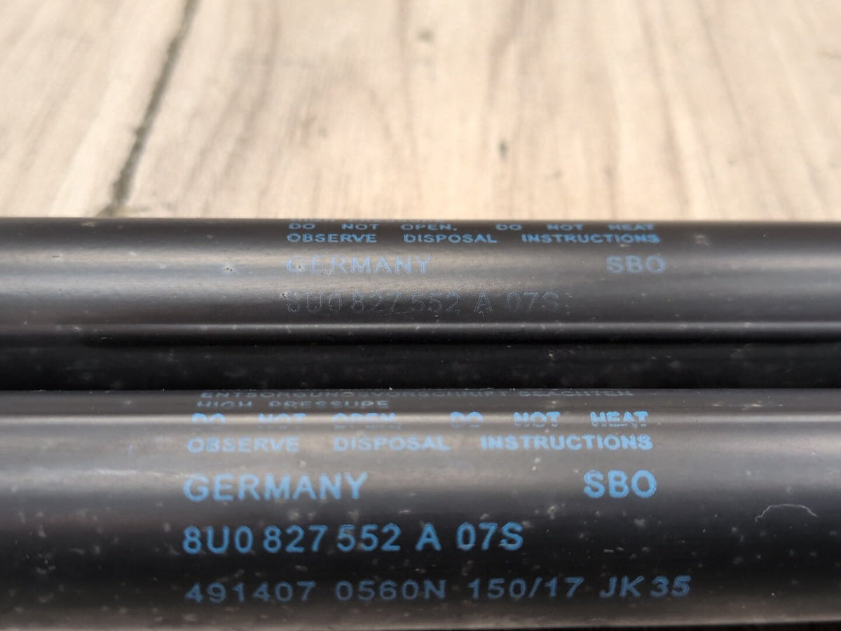 2015-2018 Audi Q3 8U Rear Left Right Liftgate Trunk Lid Strut Shock Supports SET 8U0827552A