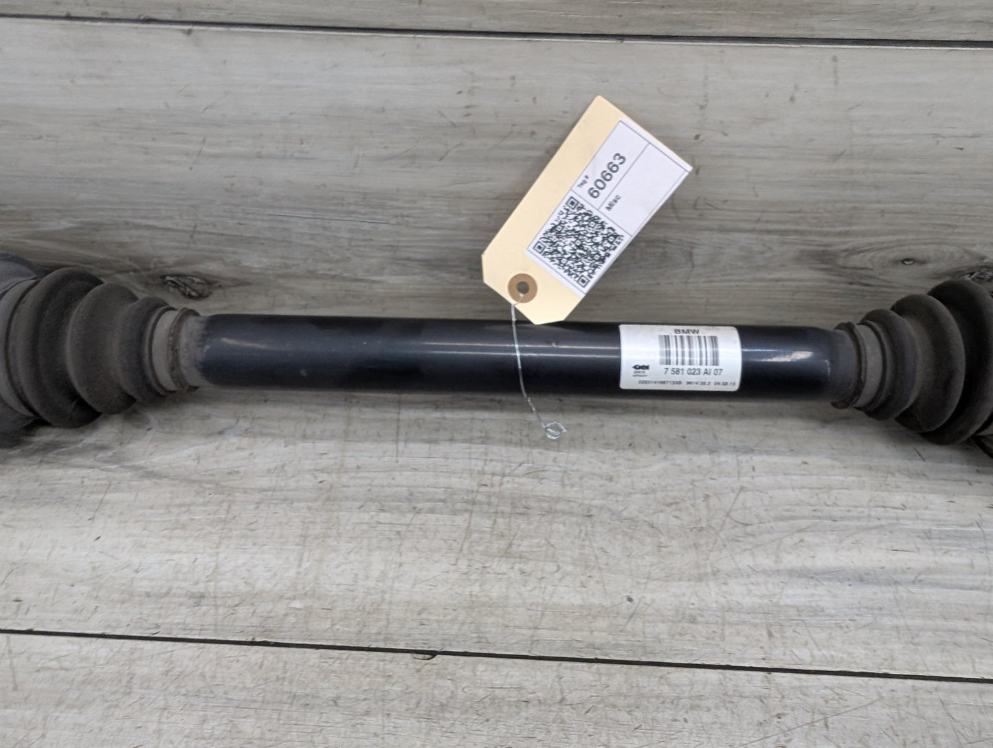 2011-2016 BMW 535i F10 Rear Left Driver Half Shaft Output CV Axle 7581023