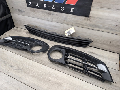 2011 - 2016 BMW 528i F10 Front Left Right Center Bumper Cover Grilles SET 7331724 N20B20O0