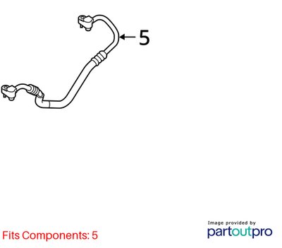 19-25 OEM BMW G05 G06 G07 X5 X6 X7 AC Air Conditioning Suction Hoses Lines Pipes