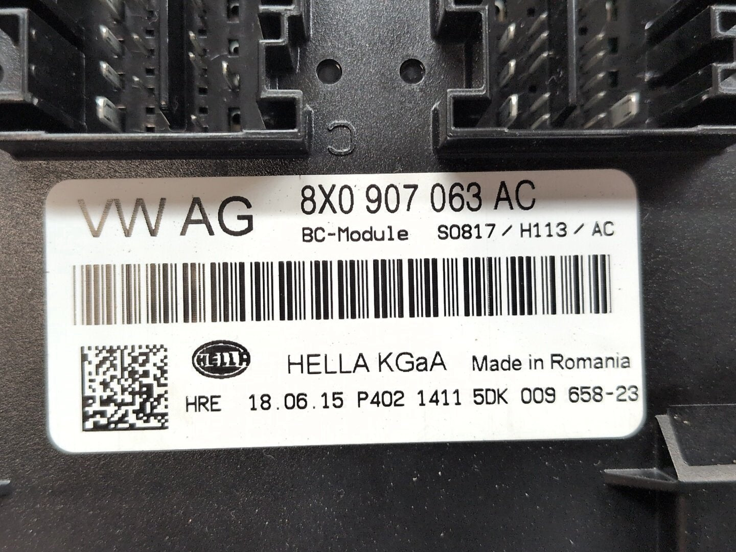2015-2018 Audi Q3 8U BCM Body Control Module 8X0907063AC
