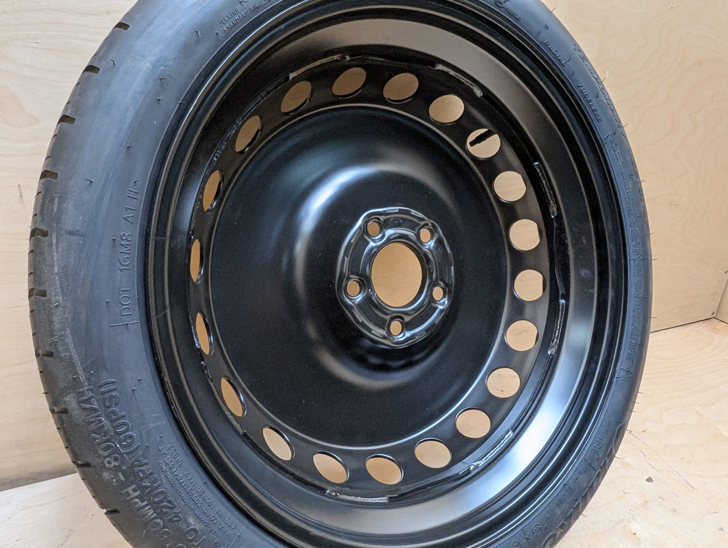2018-2023 Audi S4 B9 Emergency Spare Wheel Rim Tire 19x4 ET22 8W1601027B