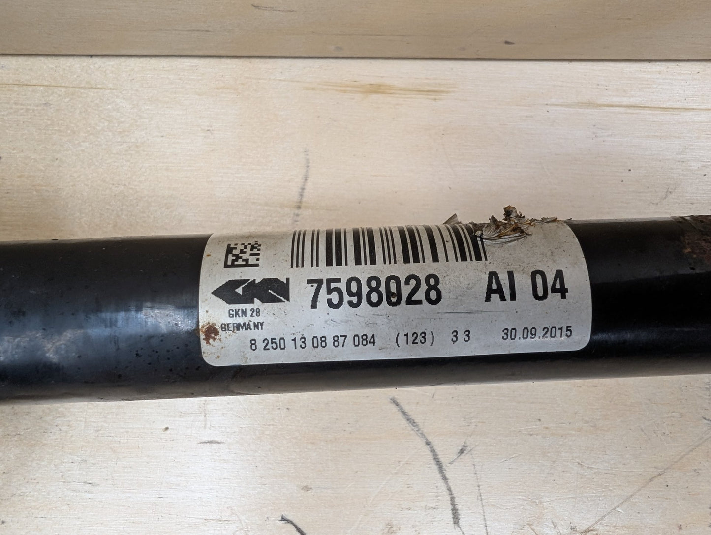 11-17 OEM BMW F25 X3 28iX AWD Front Right Passenger Output Shaft CV Axle