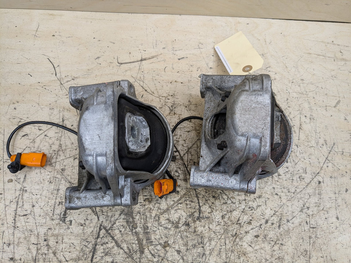 2012-2018 Audi C7 A6 Left Right Engine Bracket Support Mount SET 4G0199381NS
