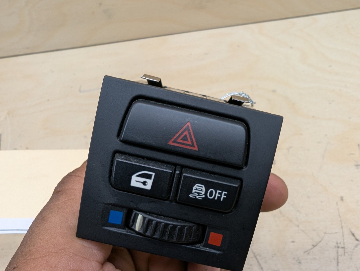 OEM BMW E90 E92 E93 LCI Center Door Lock Hazard Warning Flasher Control Switch
